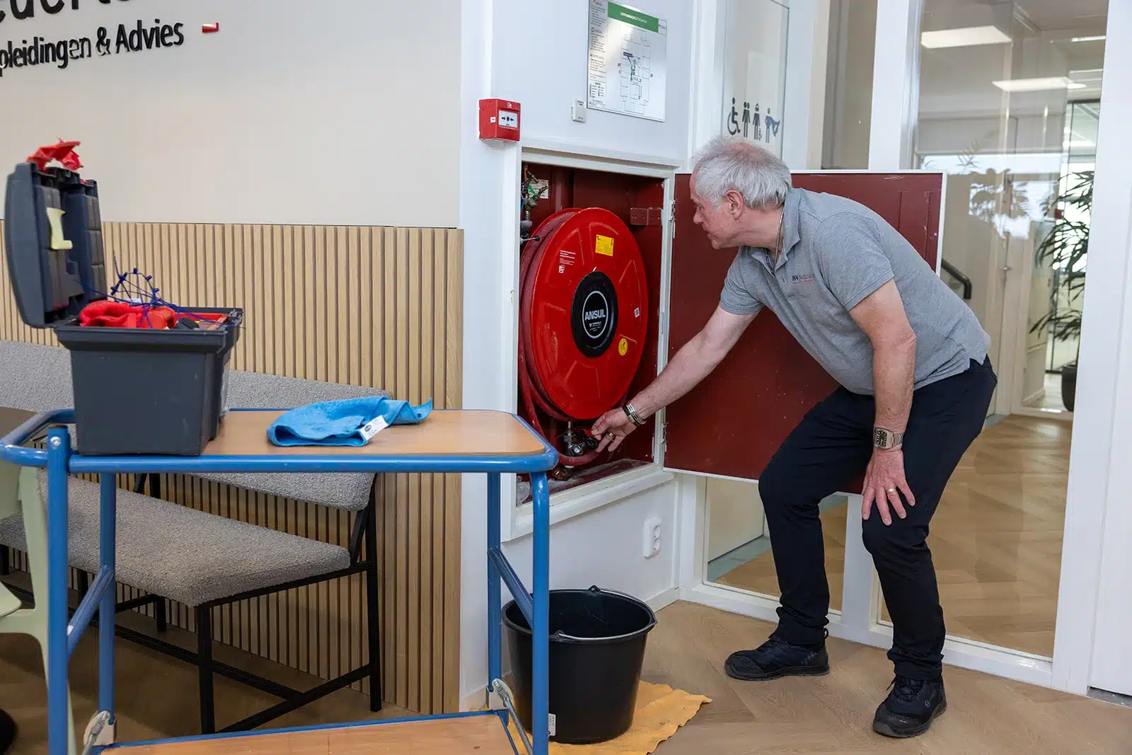 Brandslanghaspels moeten ook jaarlijks gekeurd worden.