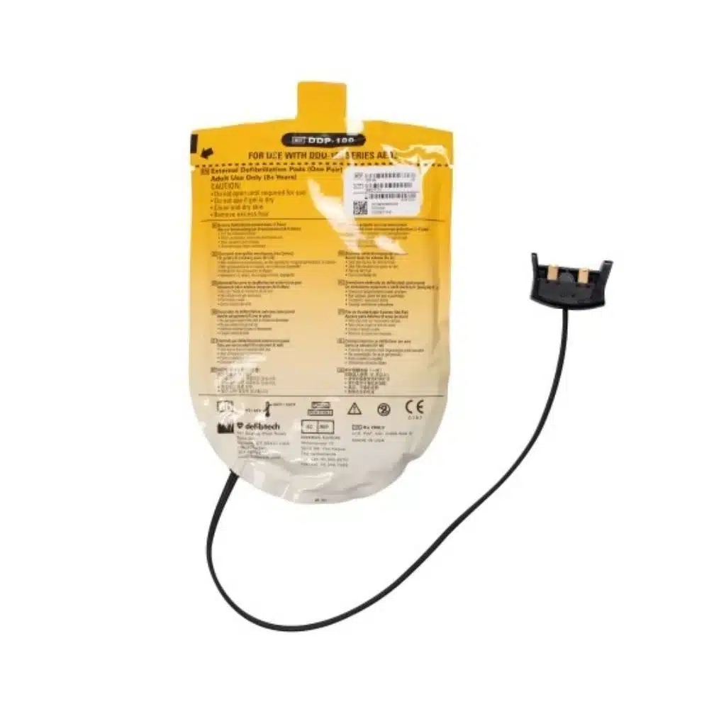 Defibtech AED elektroden achterkant
